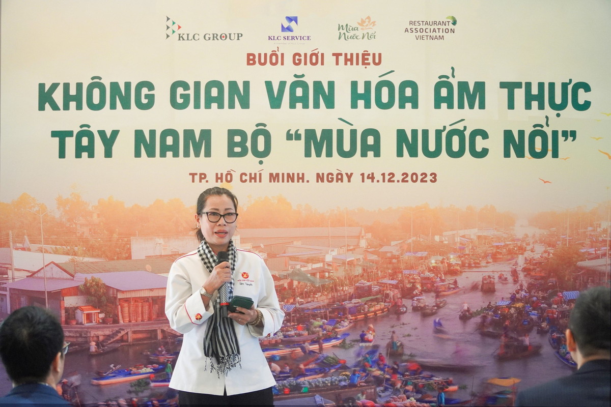 Bà Tâm Nguyễn - Phó chủ tịch Hội đầu bếp FBA TP.HCM chia sẻ về những giá trị của ẩm thực Tây Nam Bộ.