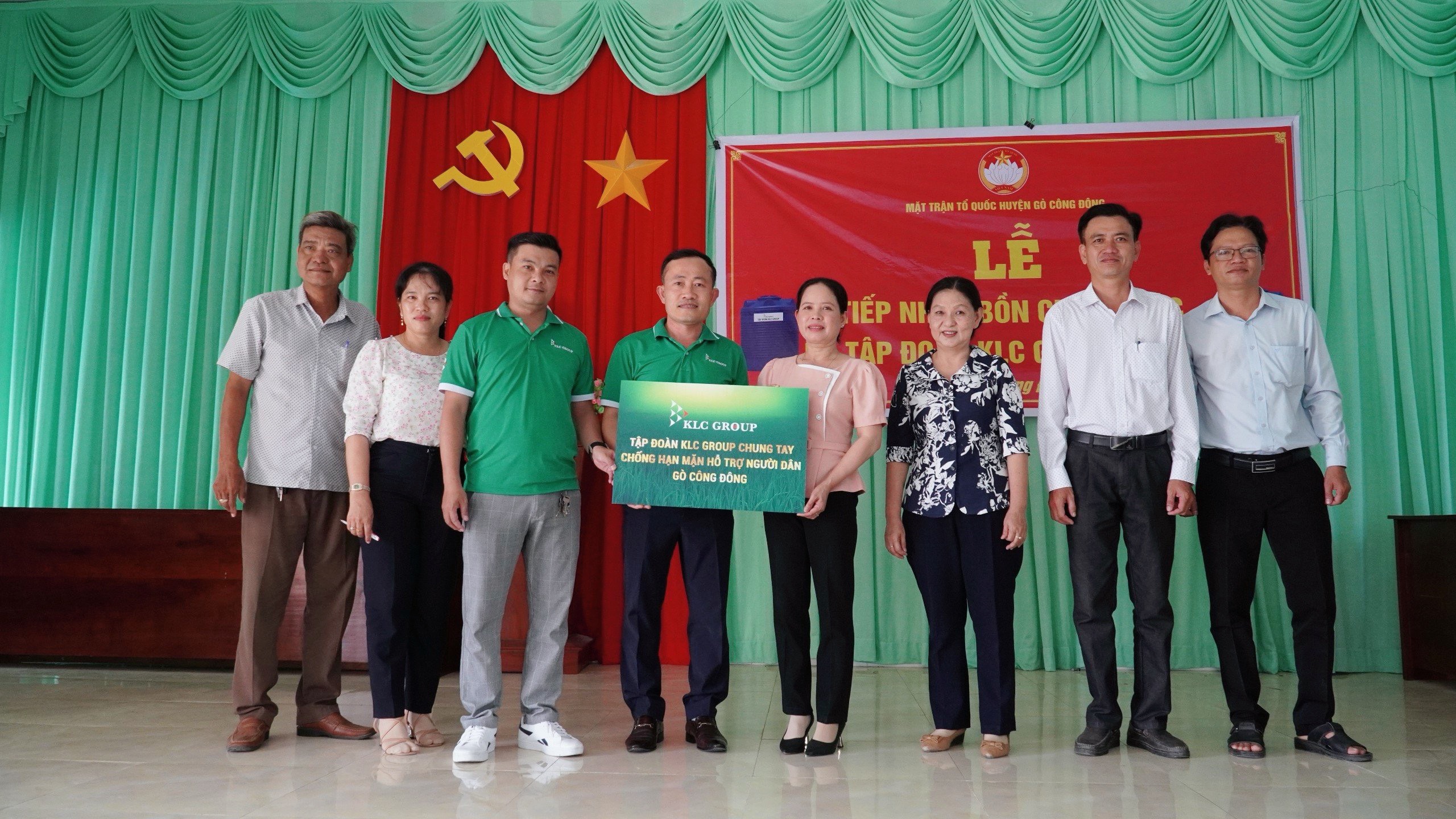 KLC Group chung tay cùng bà con Gò Công Đông, Tiền Giang vượt qua hạn mặn.