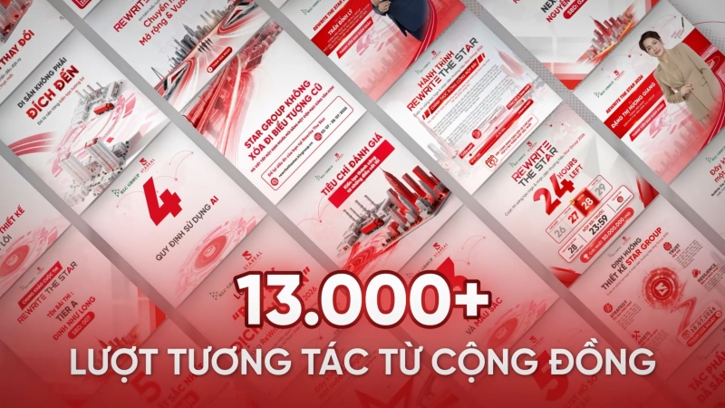Chủ đề về cuộc thi ReWrite The Star 2026 tạo thảo luận và tương tác tích cực từ các cộng đồng trên mạng xã hội